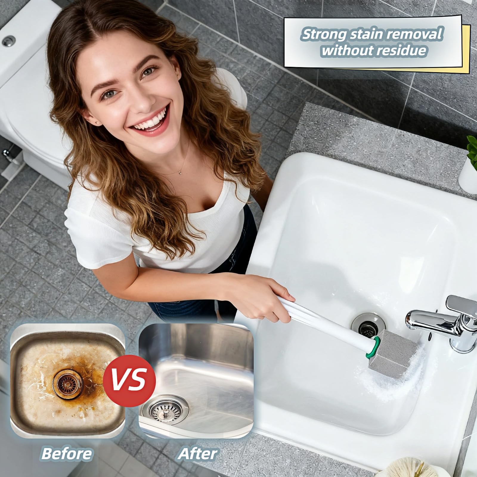 Safe for glazed surfaces when used as directed