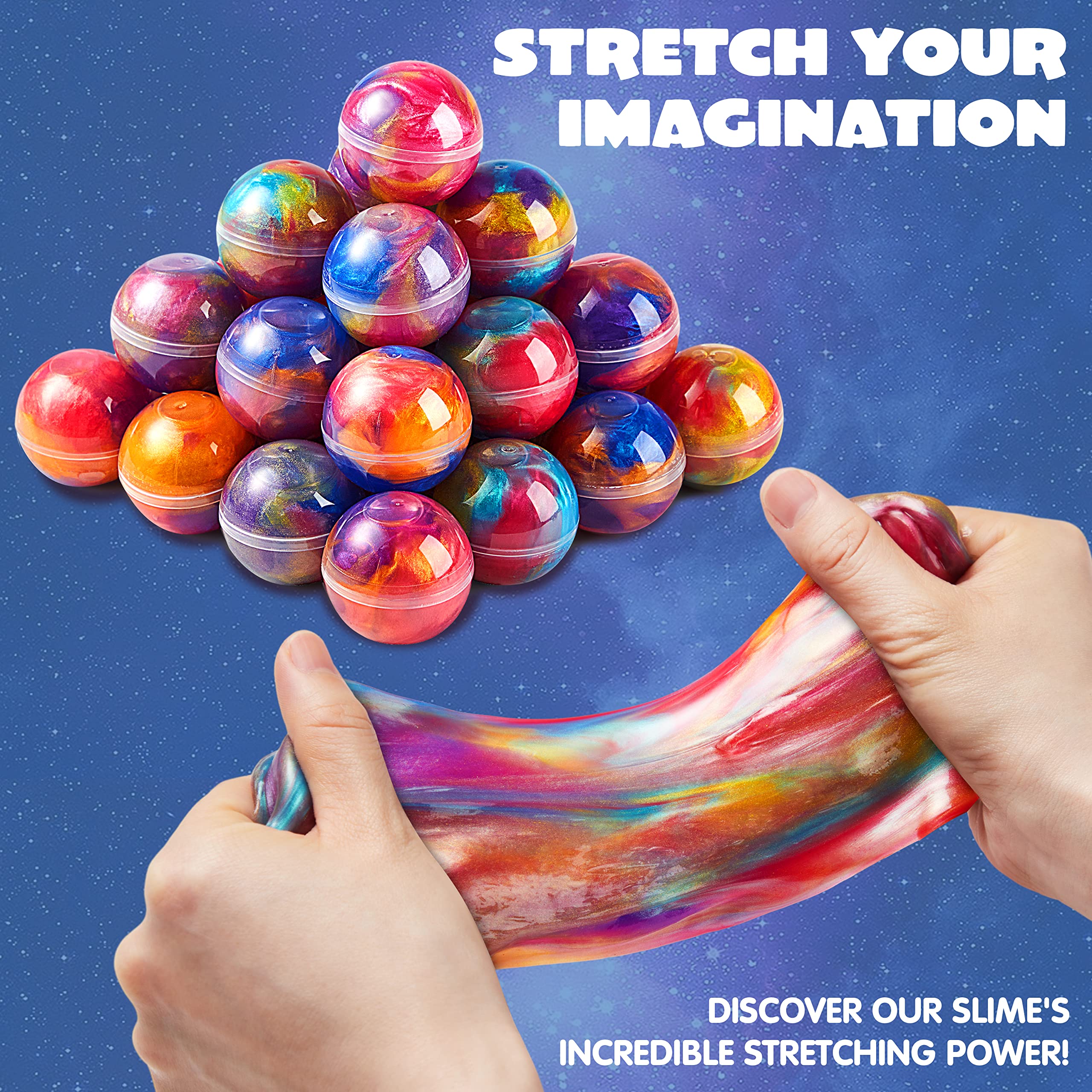 36 pack galaxy slime balls for Easter and Halloween
