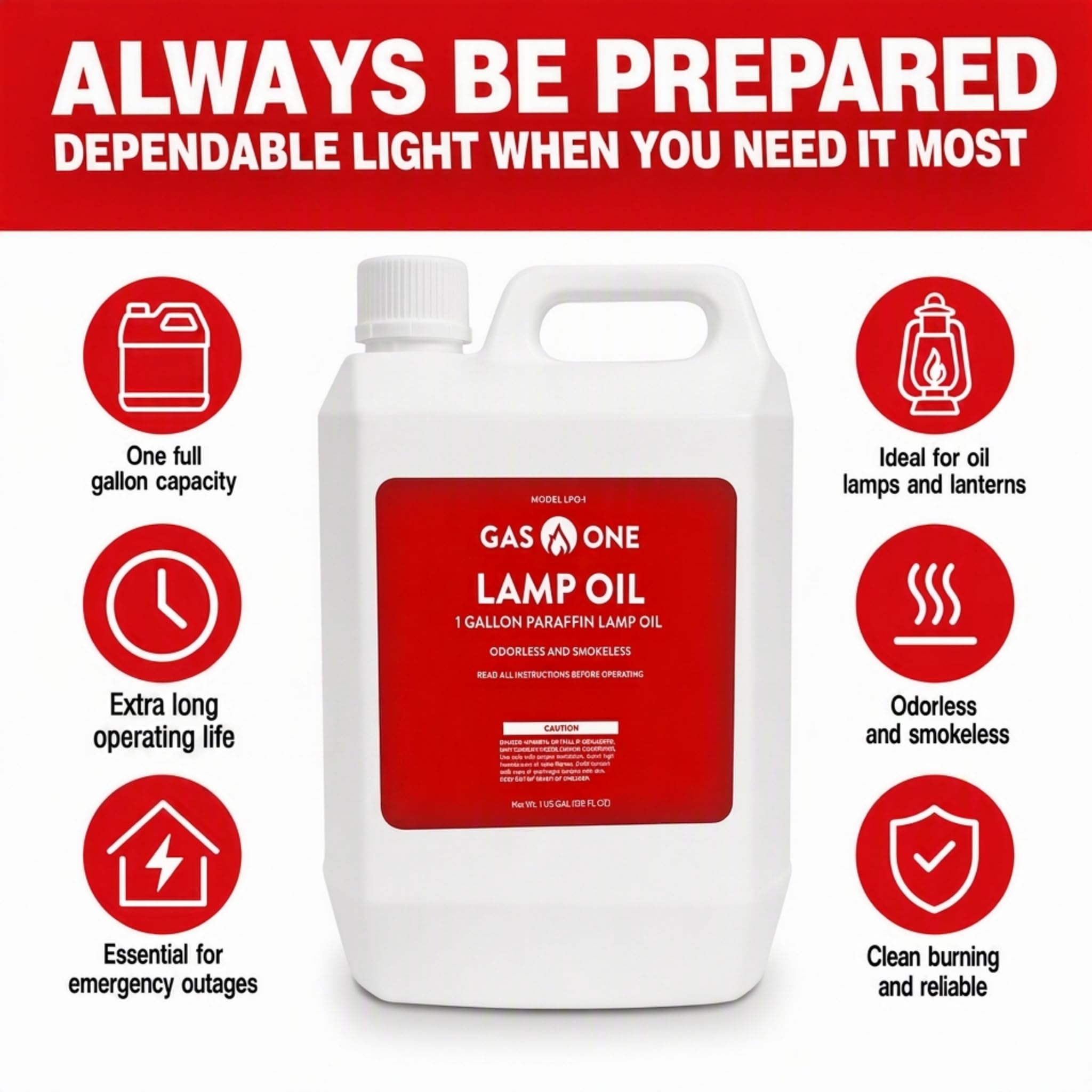 GasOne lamp oil safe packaging with seal cap