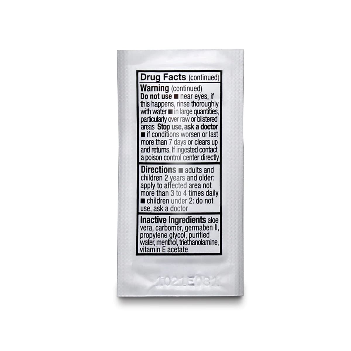 Safetec Burn Gel 144 count box packaging
