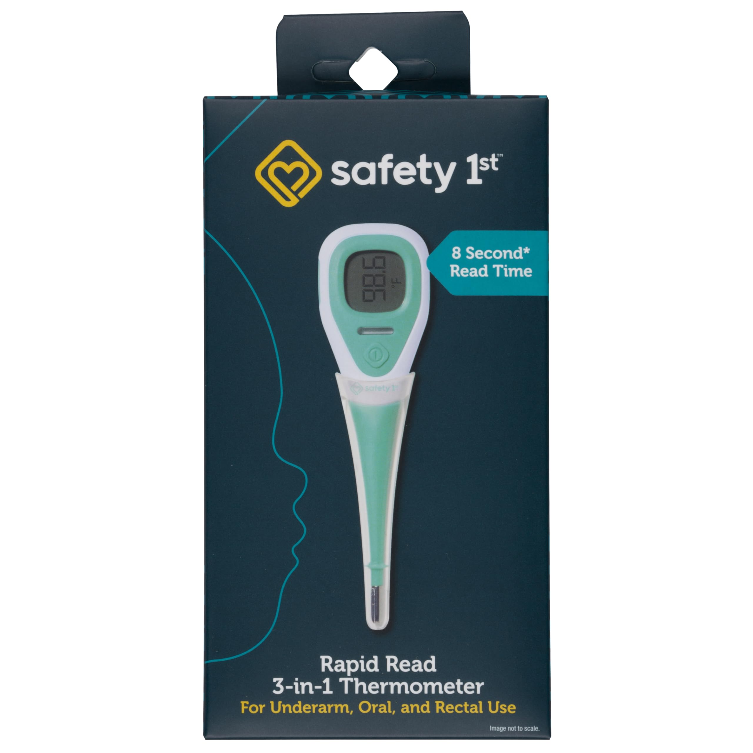 Safety 1st Rapid Read 3-In-1 Thermometer Aqua image