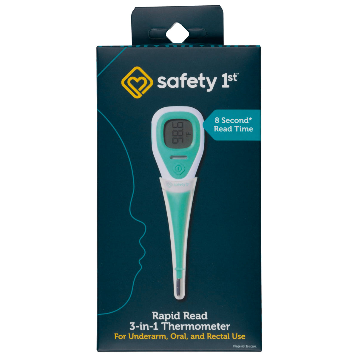 Safety 1st Rapid Read 3-In-1 Thermometer Aqua image