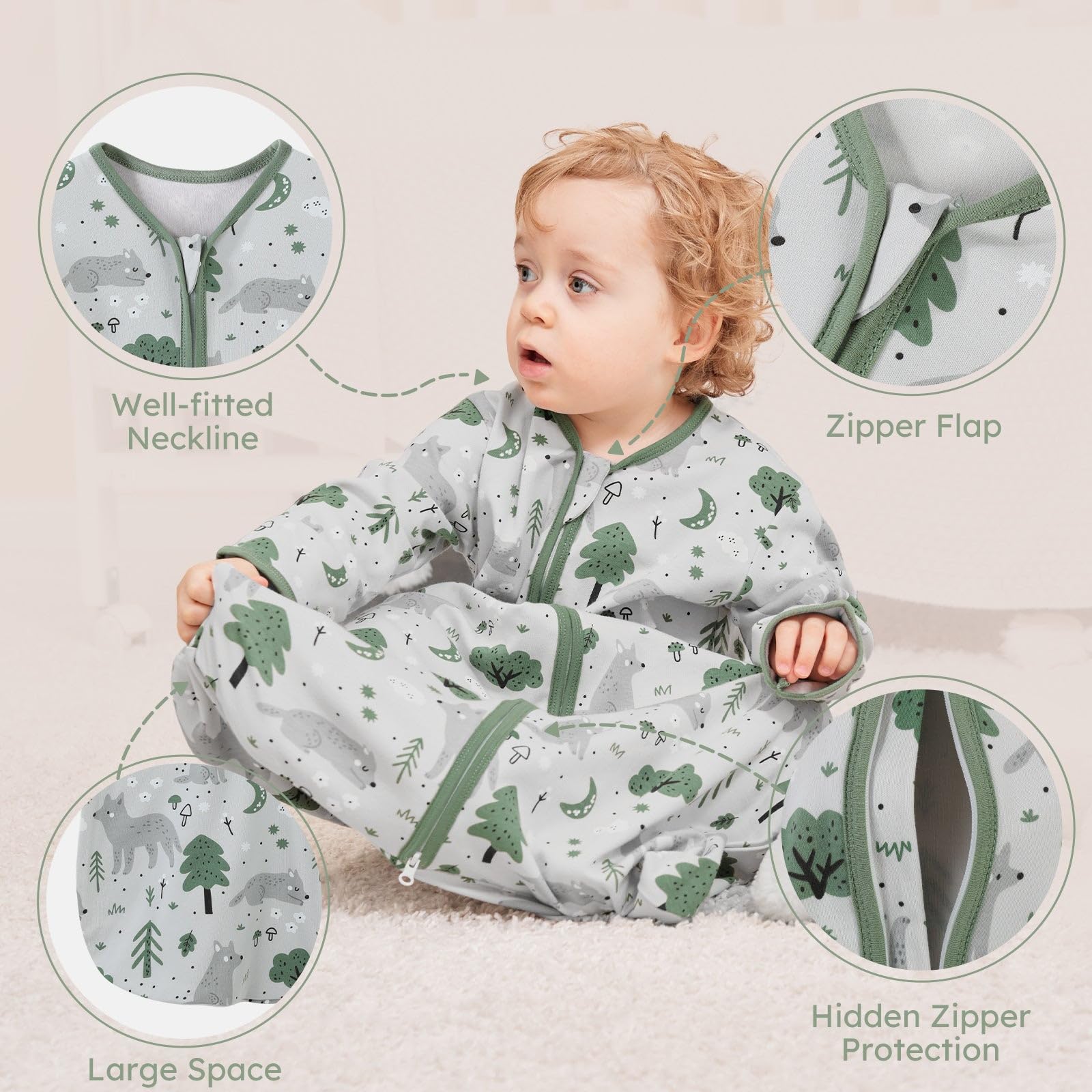 CPSC certified safety Yoofoss sleep sack image