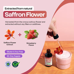 60ml saffron drops bottle packaging