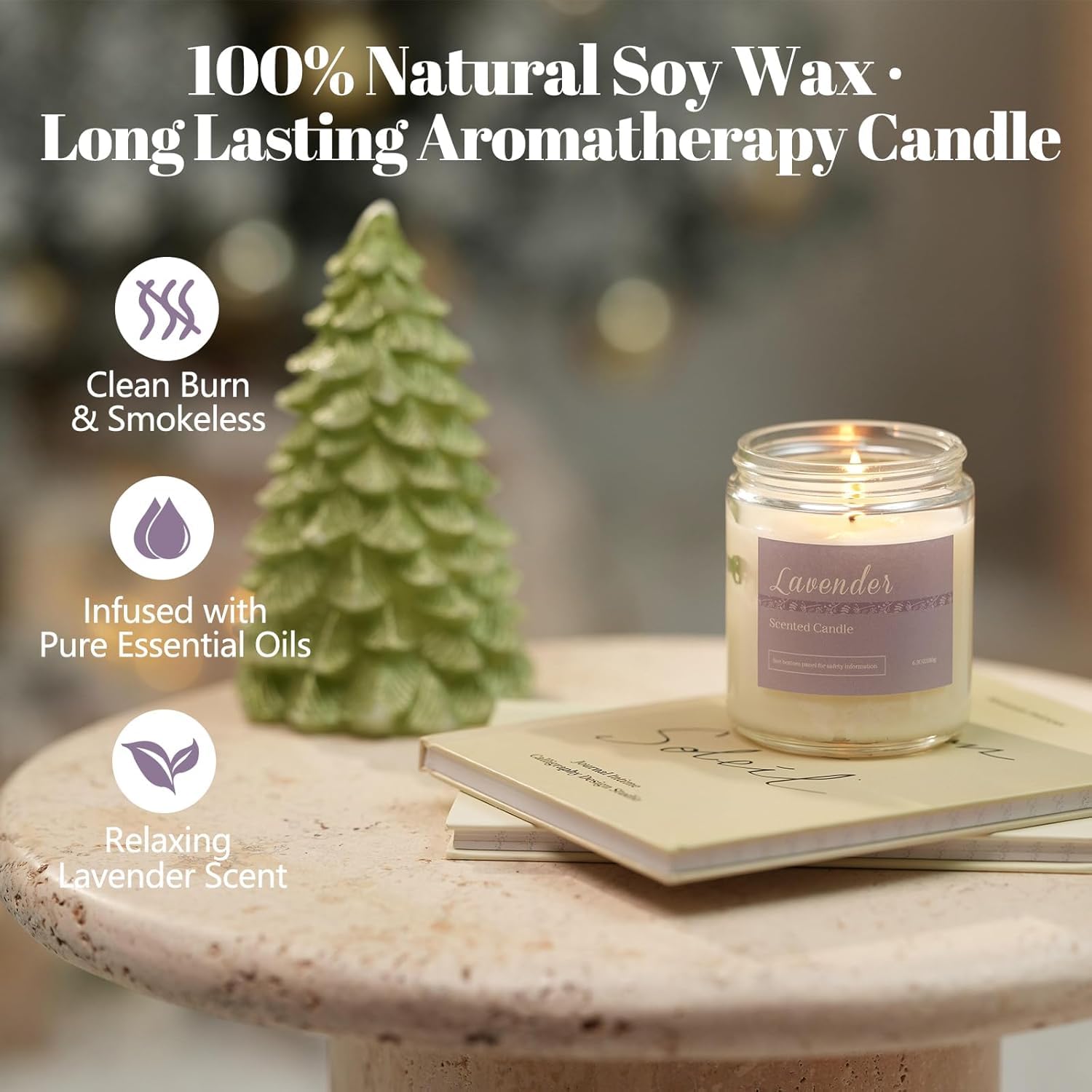 Sage candle from Scented Candles Gift Set for Women 6-Pack