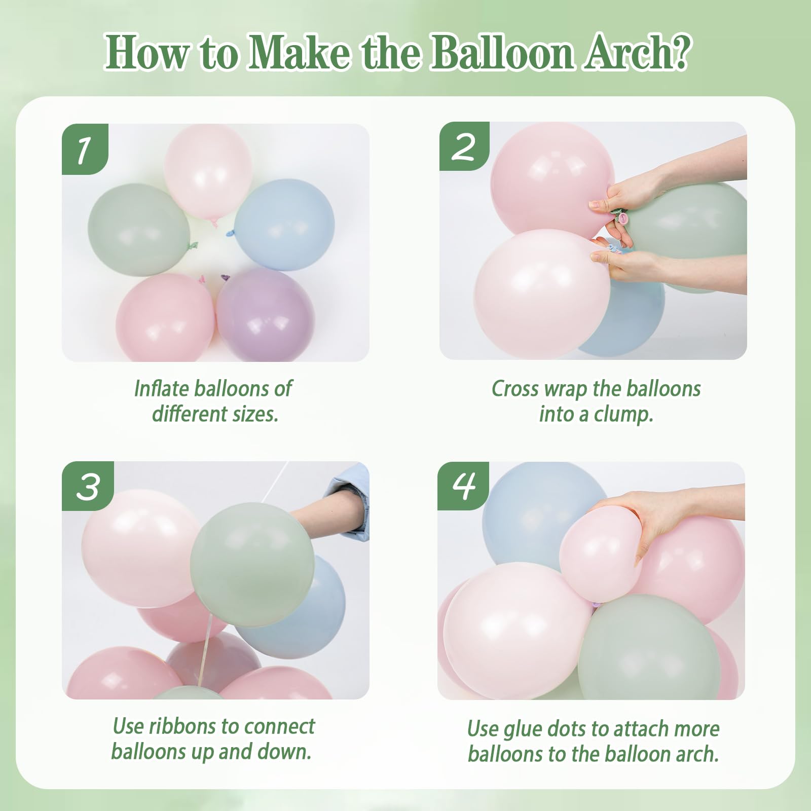 Sage green balloons 18inch size