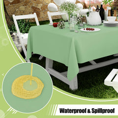 Waterproof plastic tablecloth 54x132 inch by Smiry