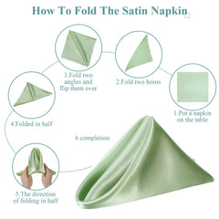 40-piece bulk satin napkins for events