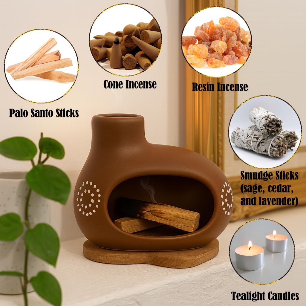 Double-layer foam packaging protects Palo Santo holder in transit