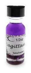 Sagittarius zodiac empowerment oil half-ounce bottle