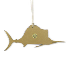 Made in USA South Florida Studio Sailfish ornament