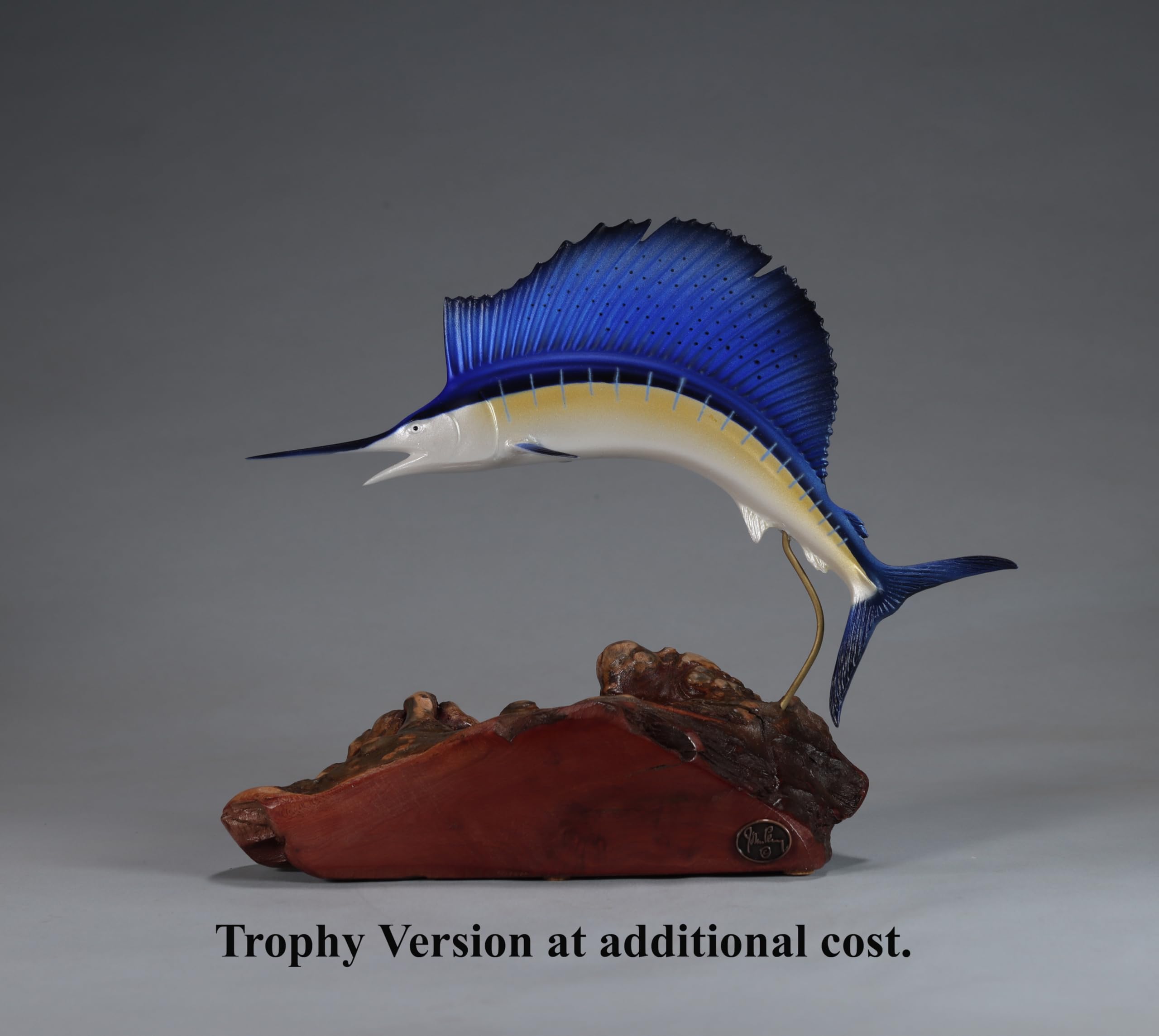 California John Perry Studio Sailfish sculpture illustration note