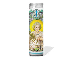 Saint Betty White prayer candle in an 8 inch glass votive handmade in USA