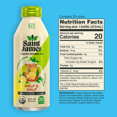Saint James aluminum packaging for iced tea
