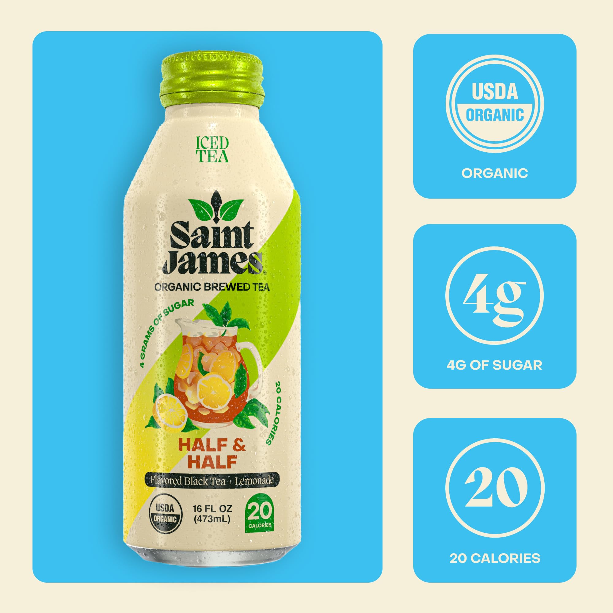 Saint James half and half 12 pack iced tea arrangement
