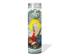 Saint Leslie Knope Patron Saint of Parks prayer candle 8 inch glass votive handmade in USA