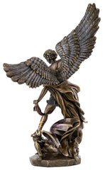 Saint Michael defeating Lucifer statue gift-box packaging