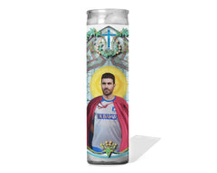 Saint Roy Kent Celebrity Prayer Candle 8 Inch Glass Prayer Votive Handmade in USA