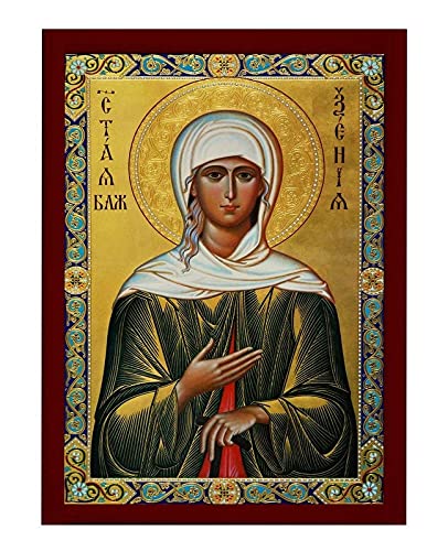 Saint Xenia icon decor for sacred spaces