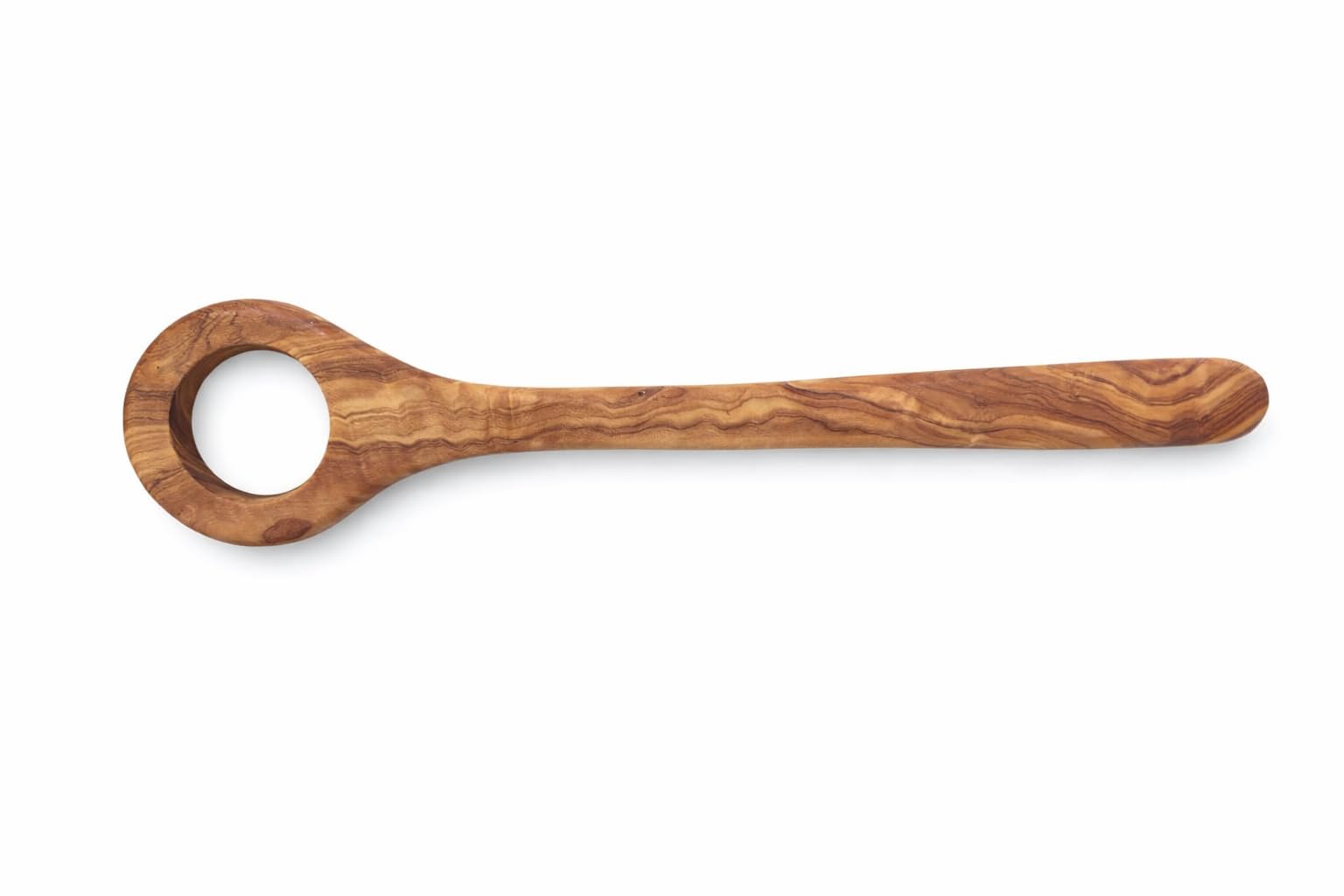 Olivewood dough whisk for sourdough mixing 13.5 inch