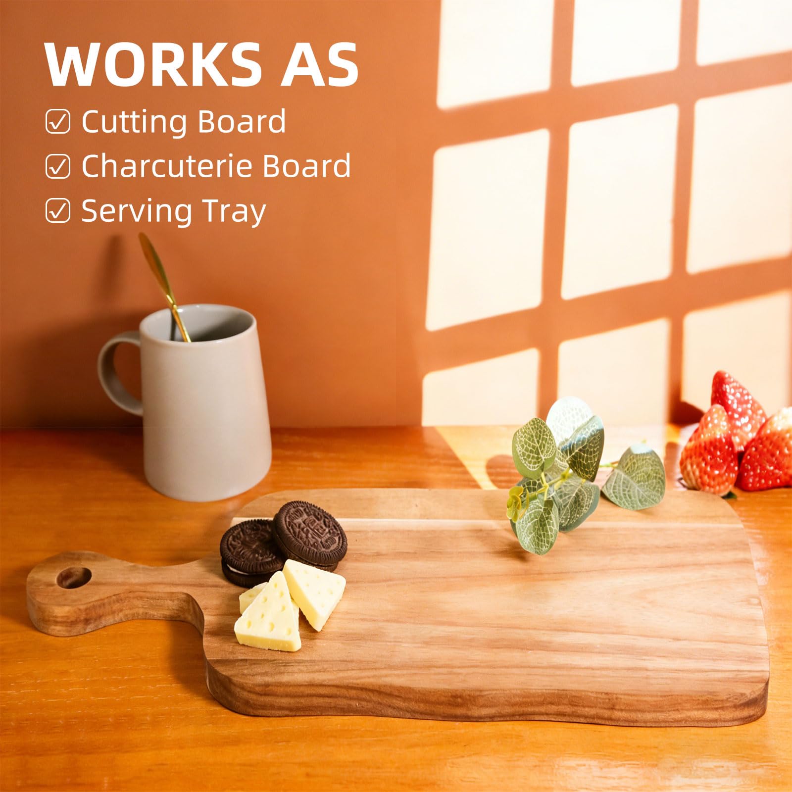 Salad fork included with cutting board set