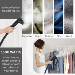 SALAV GS18-DJ garment steamer offering 1 hour continuous steam