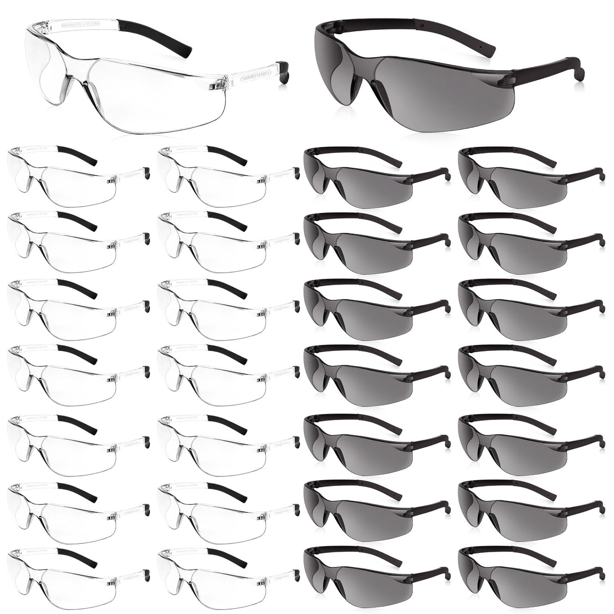 Salfboy clear safety glasses polycarbonate lenses ANSI Z87.1