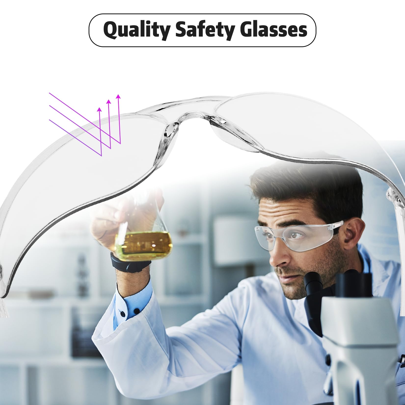 Unisex Salfboy safety glasses clear lenses