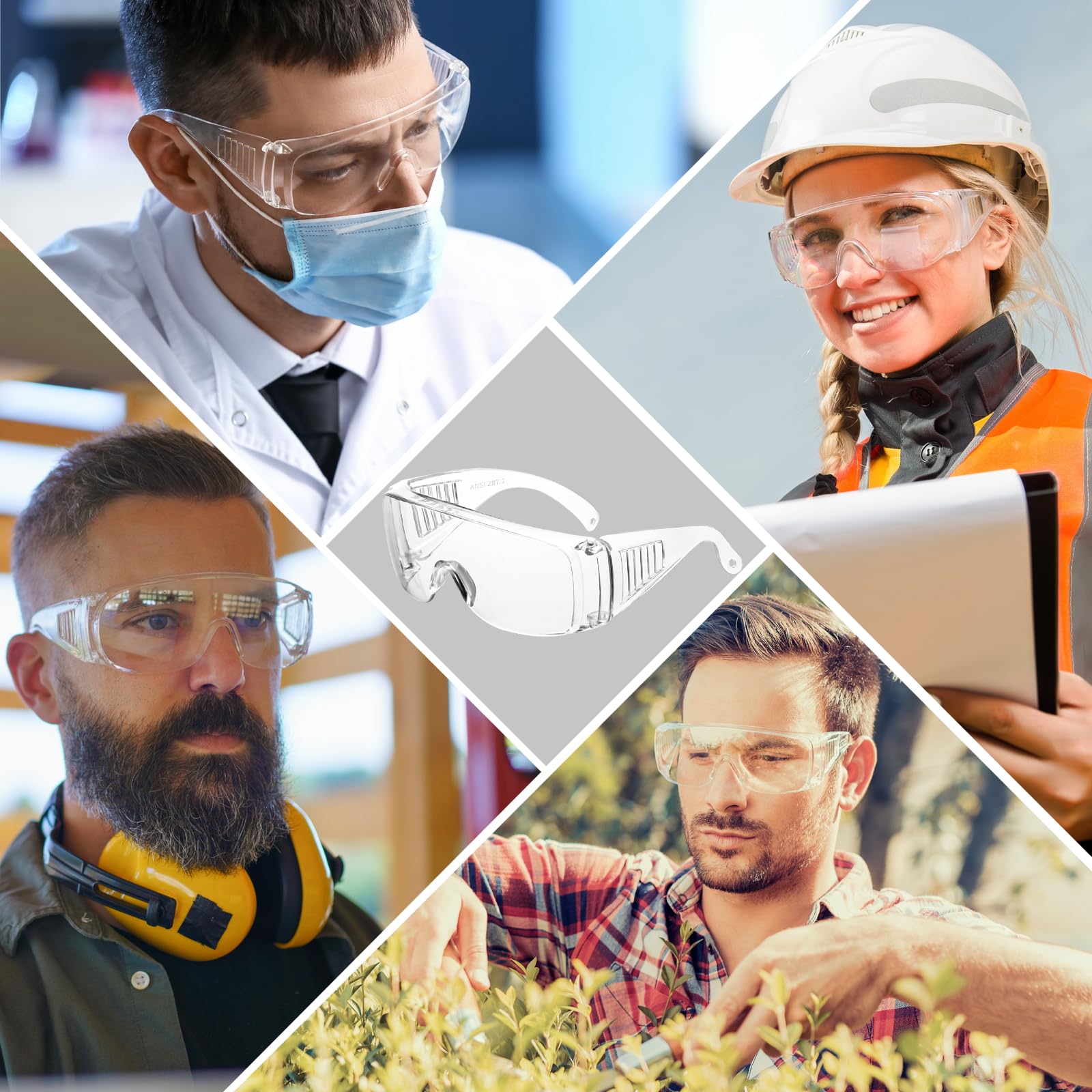 Wraparound eye protection Salfboy safety goggles