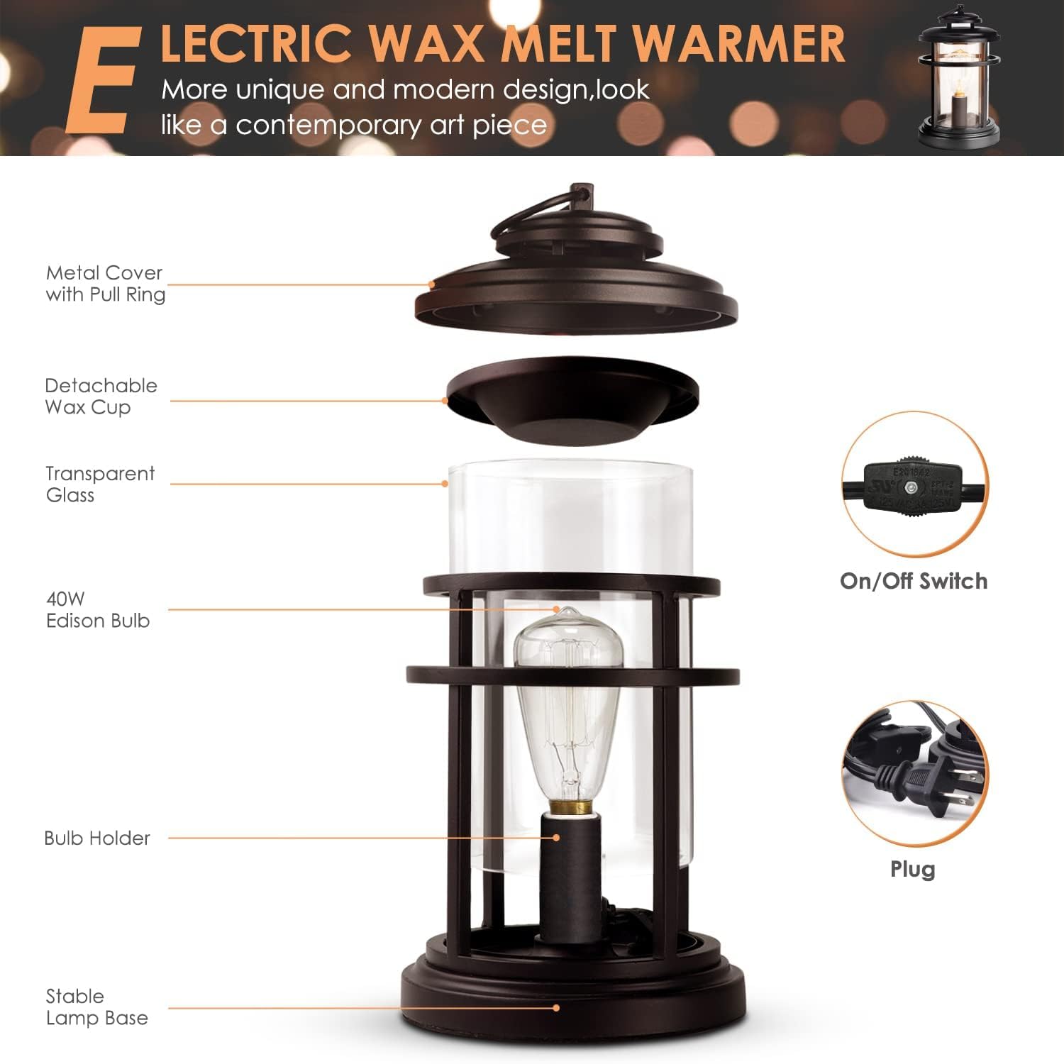 Fragrance air freshener functionality SALKING wax warmer