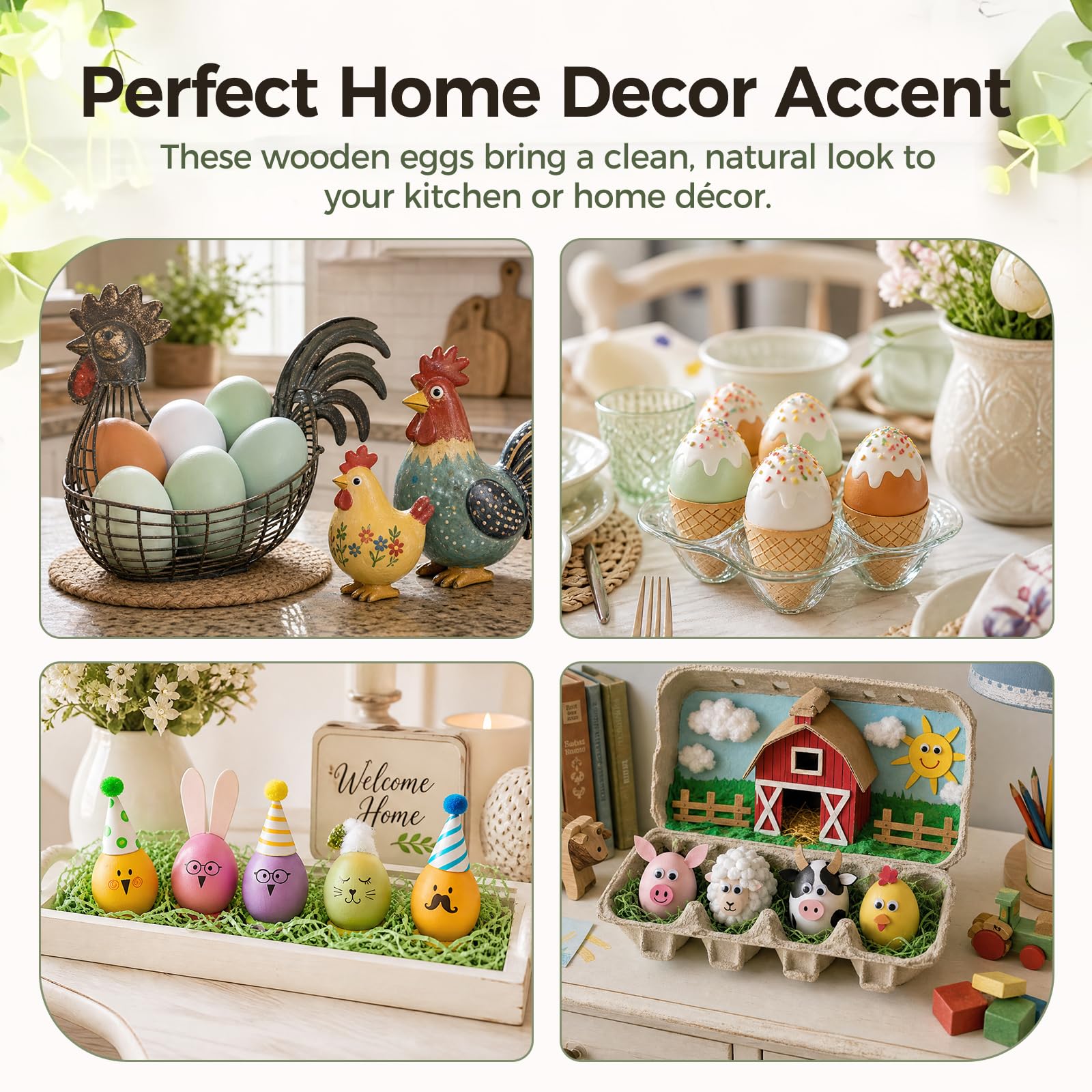 Montessori and pretend play use SallyFashion nesting eggs