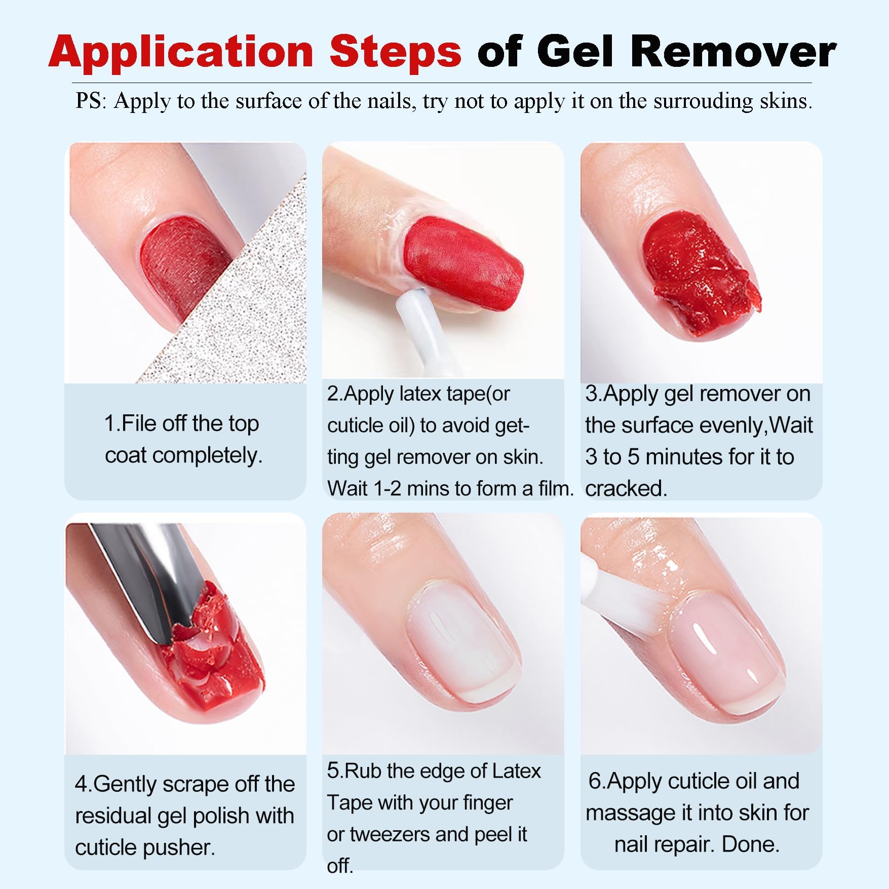 professional salon grade gel remover bottle on clean surface