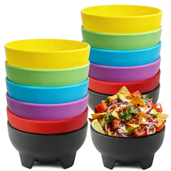 12 piece multicolor salsa bowls set for Mexican dishes