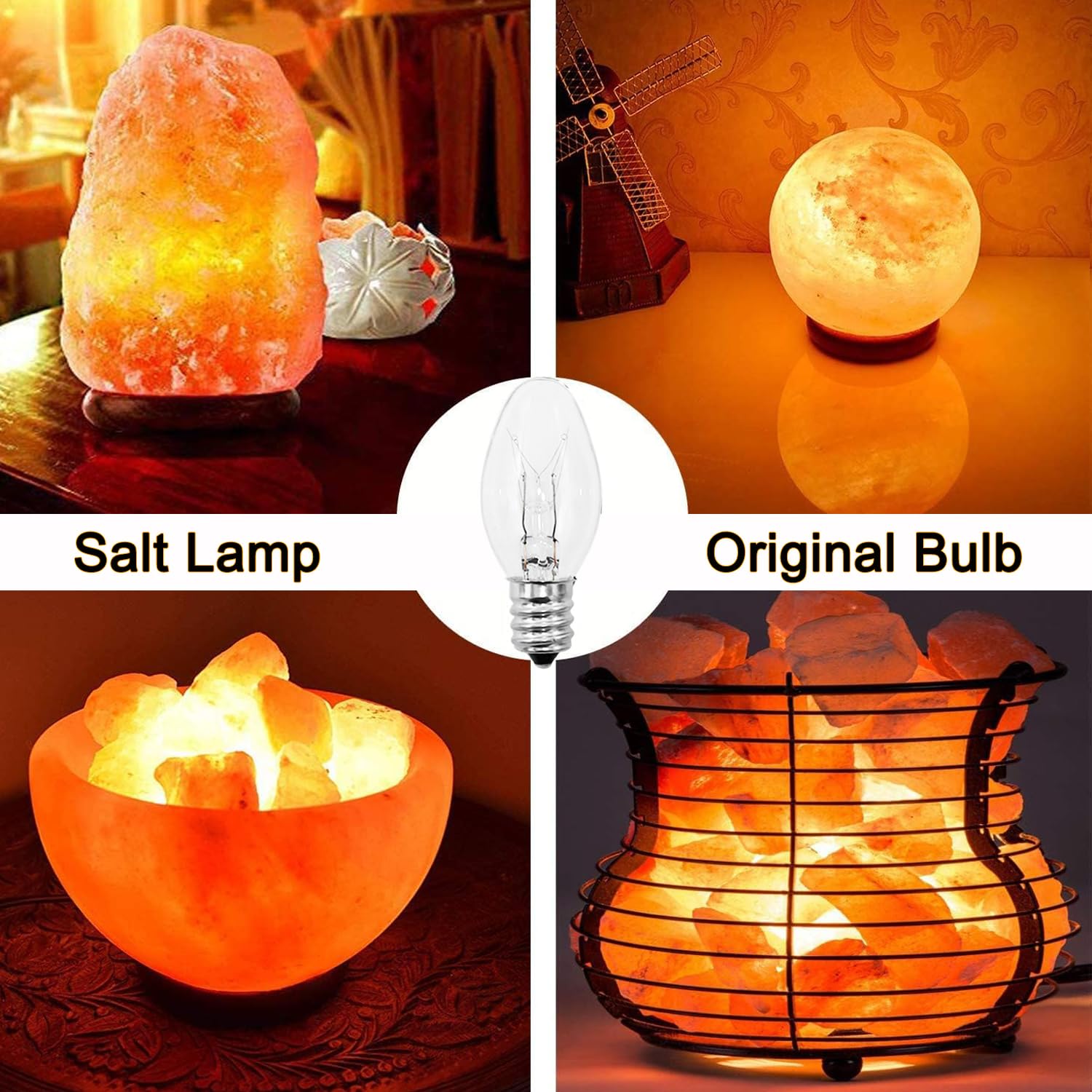 Salt lamp bulb compatible with Himalayan Salt Lamp