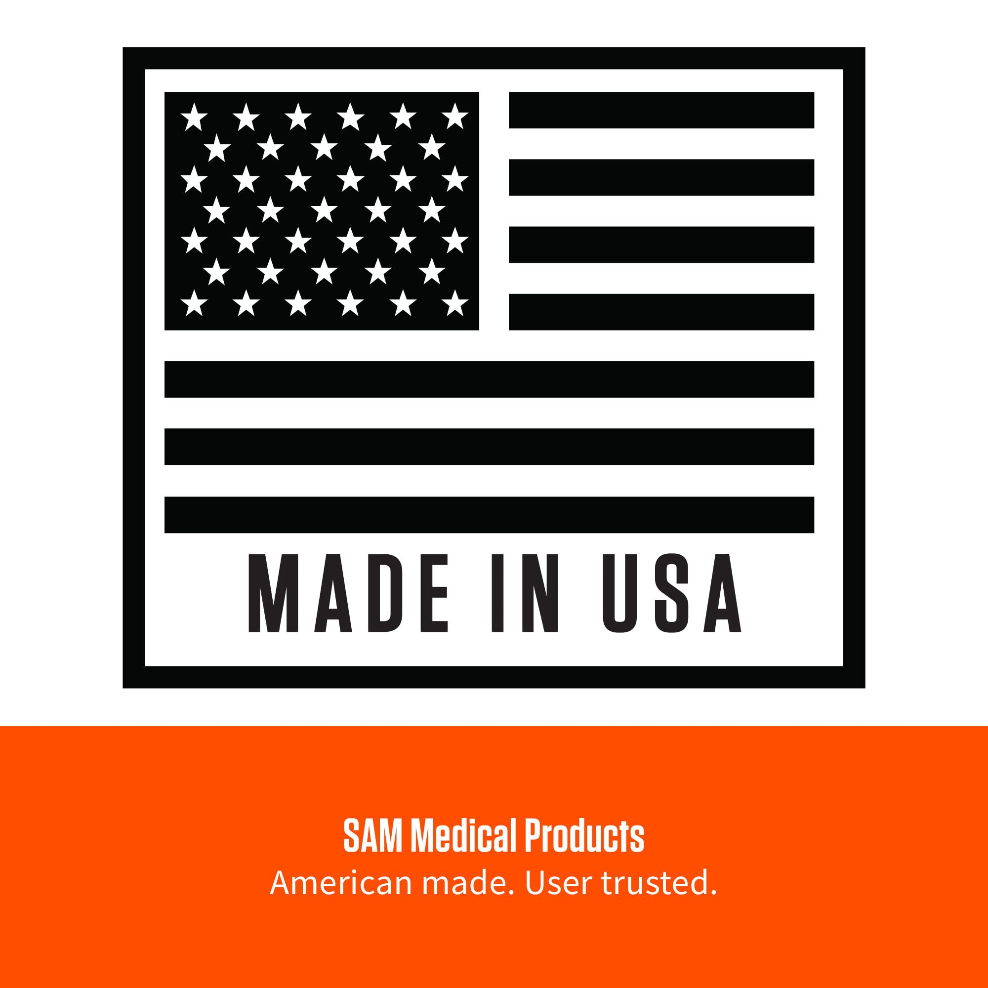 Sam Splint single-count pack orange blue