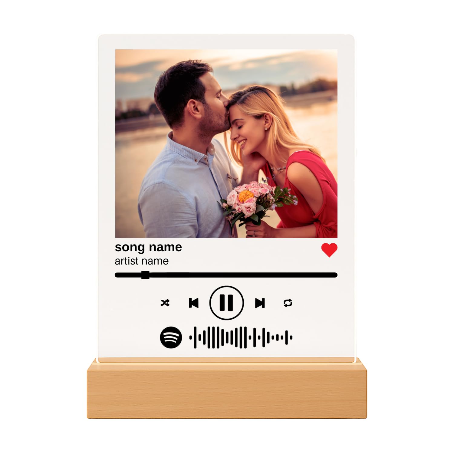 Custom Song Plaque product image showing personalized music plaque