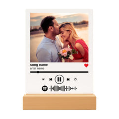 Custom Song Plaque product image showing personalized music plaque