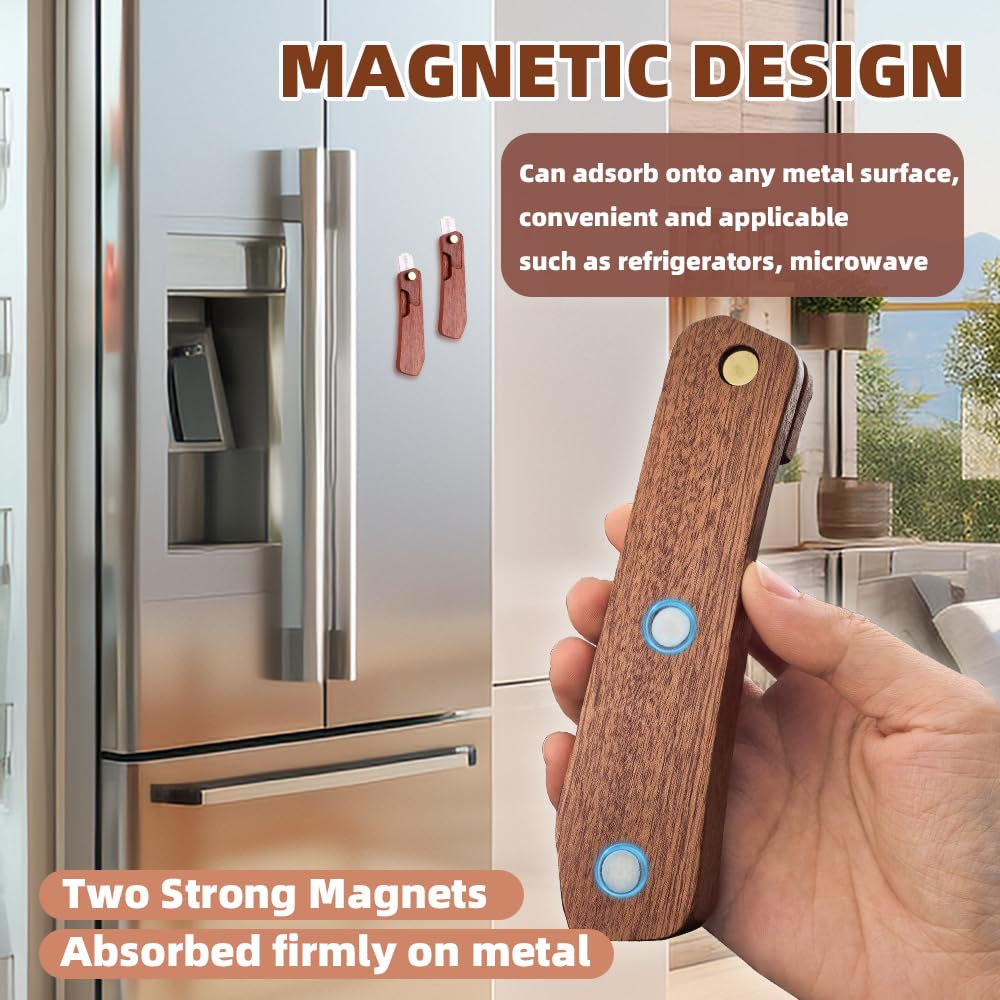 Black walnut wood handle on Samest dough scorer