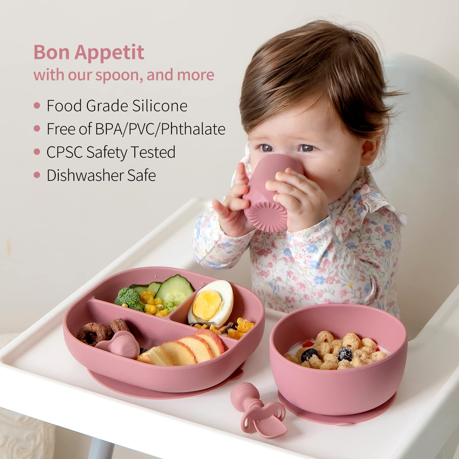 BPA and phthalates free SAMiGO silicone spoons
