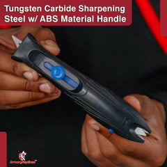 Samurai Shark retractable sharpener for serrated blades and scissors