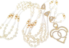 San Joaquin Creations non-catholic wedding lasso ivory pearls