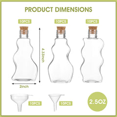 Three Styles mini plastic sand art bottles for crafts