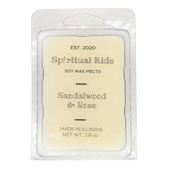 Sandalwood & Rose soy wax melts 2.6oz 1 Pack 6 cubes hand poured