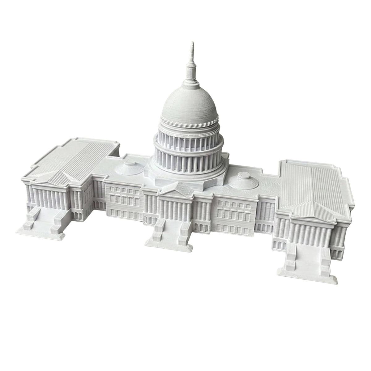 Sands3D Capital Building Replica 4x4x2 tall white model