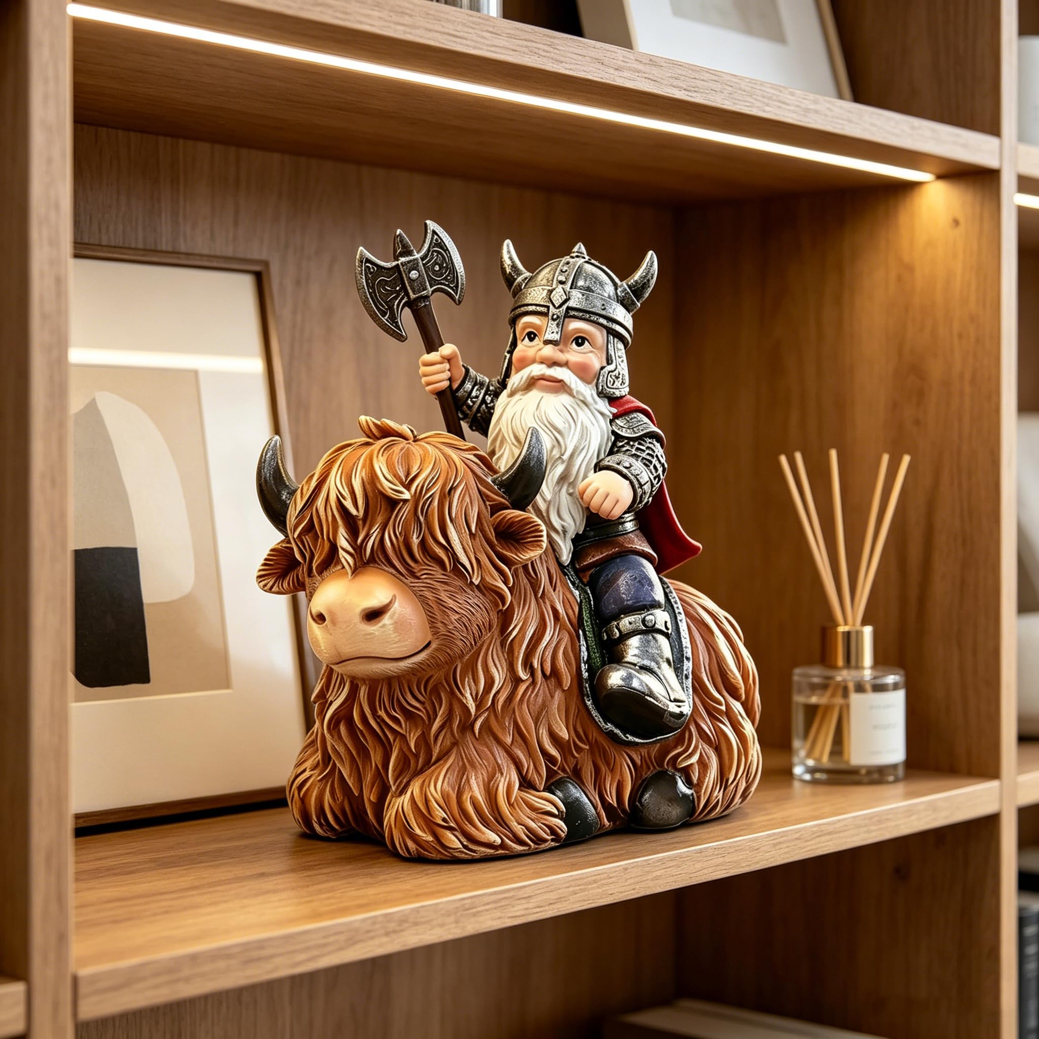 sangeren Viking gnome statue resin art for home decor
