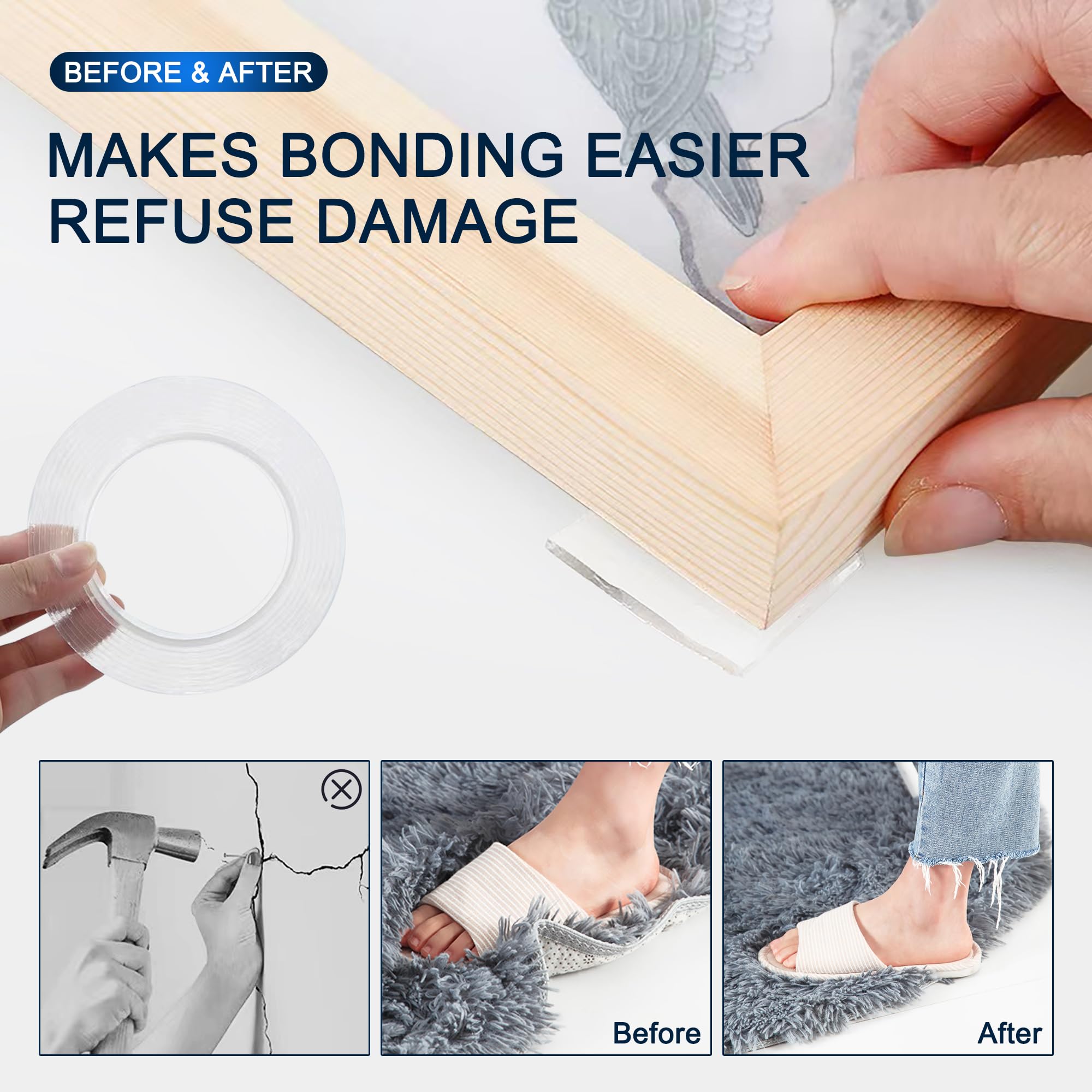 SANKEMU reusable no-residue mounting tape