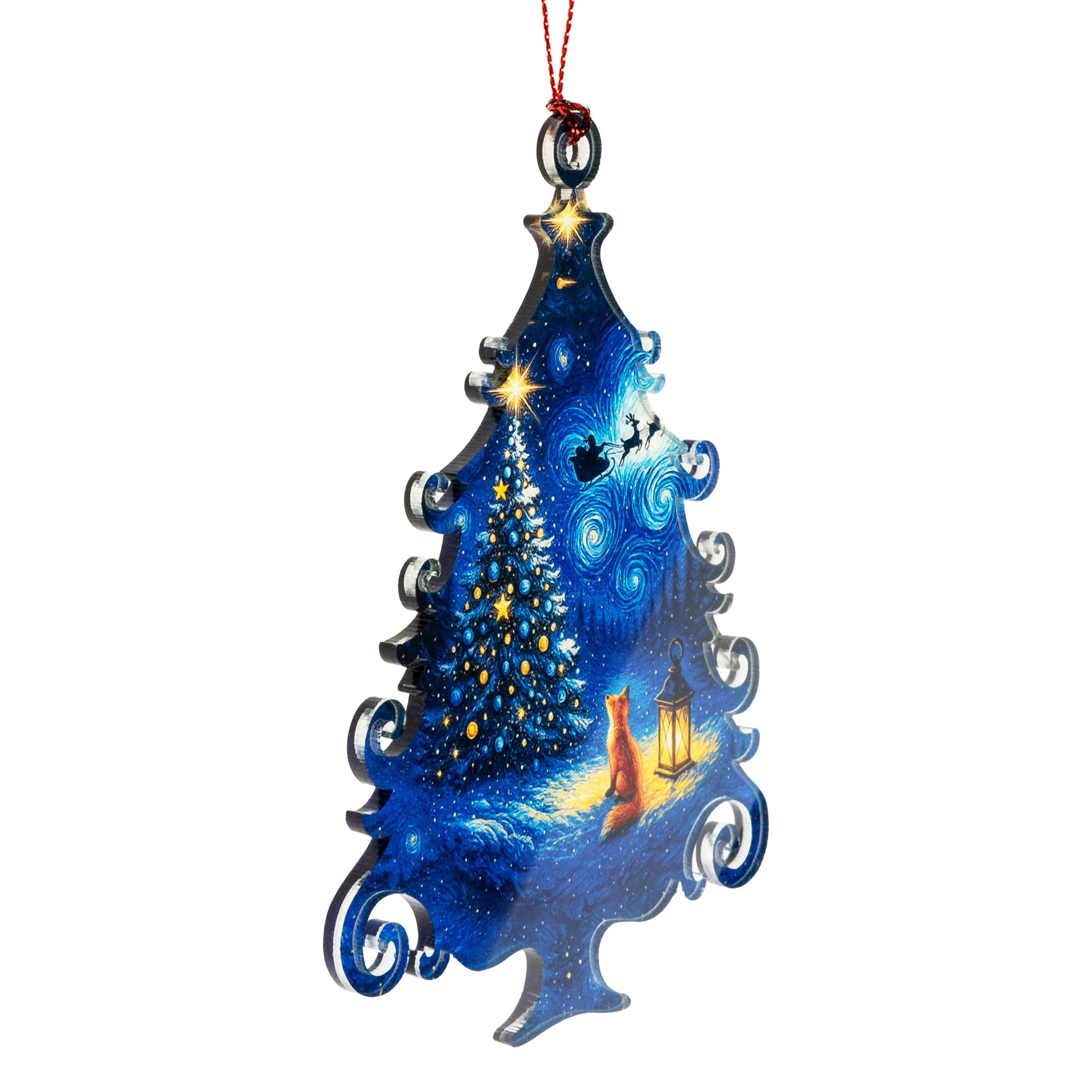 Santa Christmas Ornaments festive holiday decor piece
