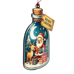 Santa Claus ornament 2025 display on a Christmas tree