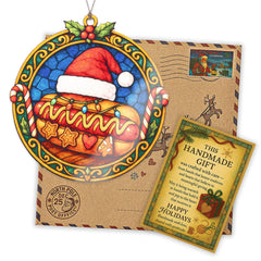 Christmas Food Ornament with story card included