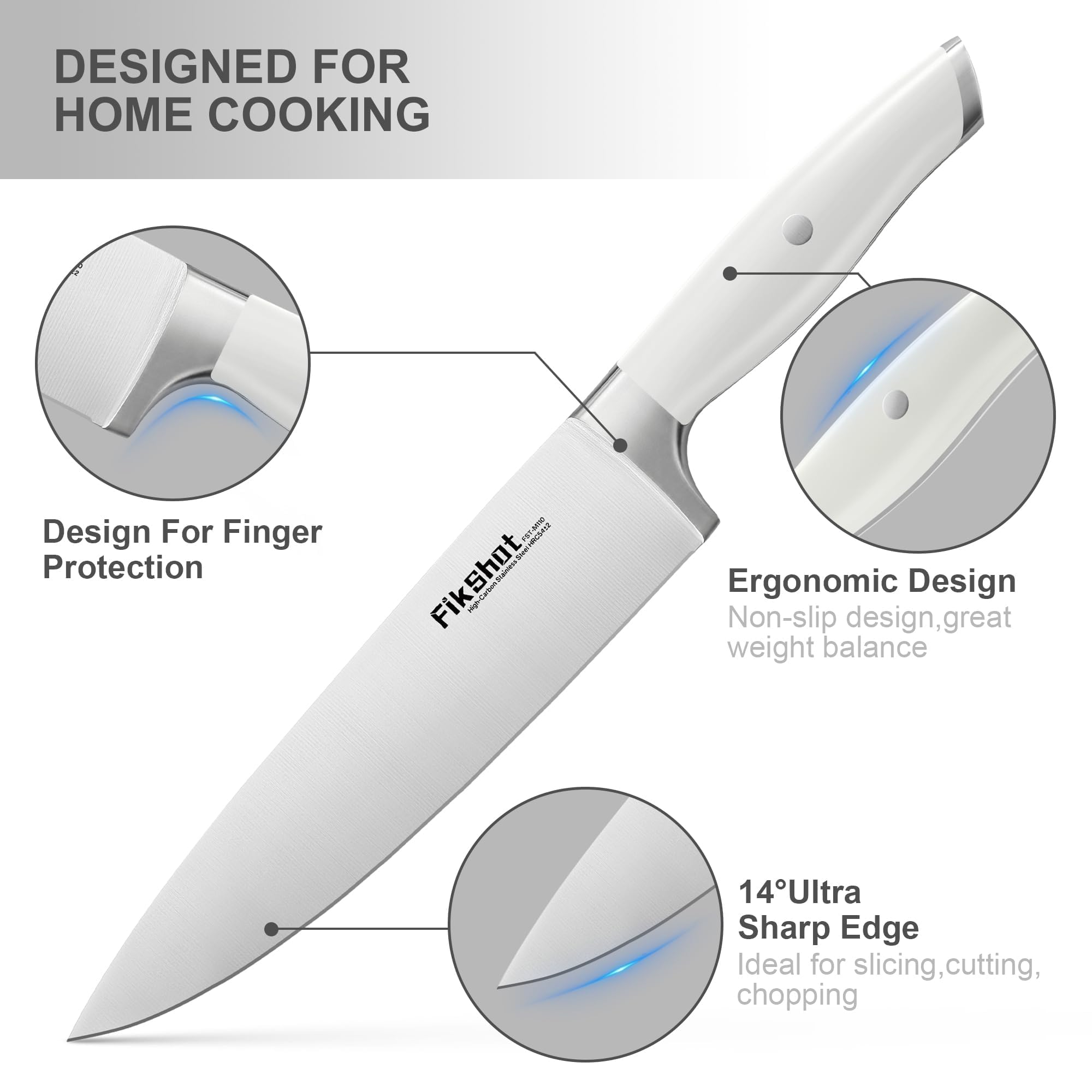 7 inch Santoku Knife from Fikshot Knife Set